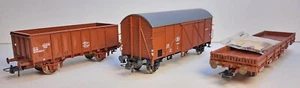 Roco HO NMBS set van 1 gesloten 1 open goederenwagen en 1 rongenwagen - Photo 1/13