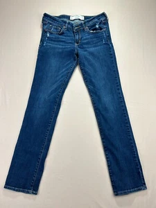 Abercrombie & Fitch Jeans Damen Größe 4s Blau Denim Slim Fit Straight Stretch - Bild 1 von 12