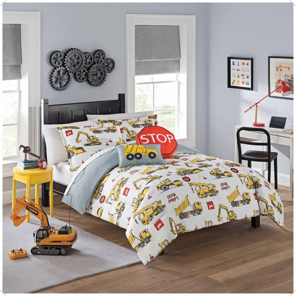 Waverly Kids Under Construction Reversible Bedding Collection Full Multicolor