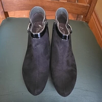 Botas femininas de camurça vegana preta tamanho 8 aerossóis - Imagem 1 de 4