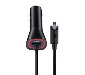 Verizon Micro USB With USB Port Quick Rapid Fast Charge Car Charger MIC34DUALVPC - Picture 1 of 1