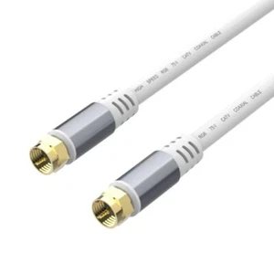 Cable coaxial de audio y video digital RG6 tipo F para cable módem, receptor de satélite - Imagen 1 de 3