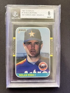 1987 Donruss Baseballkarte #138 Nolan Ryan Houston Astros Beckett BGS 8 - Bild 1 von 2