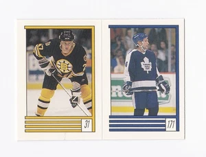 1989-90 O-Pee-Chee Stickers #31 Bob Joyce 171 Craig Laughlin Bruins Maple Leafs - Picture 1 of 2