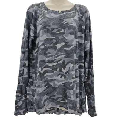 Michael Stars женщин размер XL Madison матовый камуфляж длинным рукавом рубашка шлак новый - Изображение 1 из 4