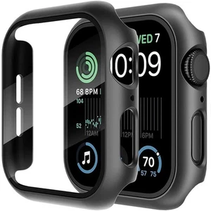 Apple Watch Display Schutz Hülle Glas Cover Series 9 8 7 6 SE 5 44mm 41mm - Bild 1 von 20