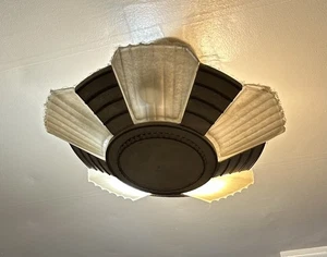 Vintage Art Deco Ceiling Light - Picture 1 of 15