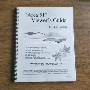 Area 51 Viewer’s Guide - Glenn Campbell (1995, Numbered) Alien Research - Picture 1 of 7