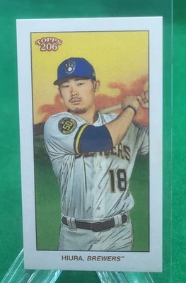 Keston Hiura 2020 Topps 206 Series 2 Polar Bear Back #41 Brewers - Image 1 of 2