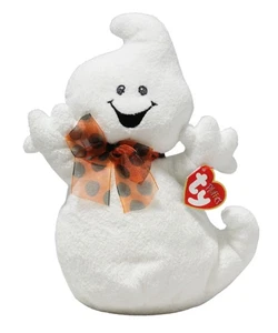 Juguete de peluche Ty Pluffies - Asustar al fantasma, Halloween, MWMT - Imagen 1 de 6