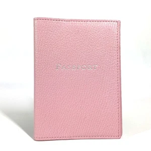 TIFFANY&Co. logo Passport Cover Stationery passport case Leather pink - Picture 1 of 14