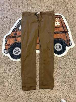 H&M Logg Label of Graded Goods Pants Mens Sz 34x28 Khaki Coupe Skinny Fit EUC - Image 1 of 3