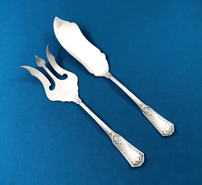 couvert de service à poisson SFAM modèle SANS GENE / EMPIRE métal argenté 28 cm - Photo 1/4