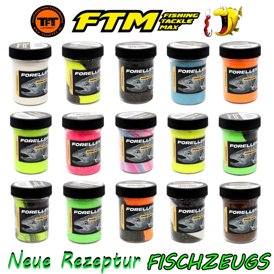 FTM Forellenteig Trout Finder NEUE REZEPTUR 2024 Paste TFT UV Glitter Schwimmend - Bild 1 von 1