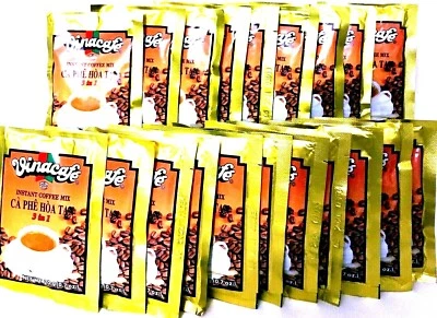 Mezcla de café vietnamita instantáneo 3 en 1 Vinacafe 500 sobres x 20 g ~ 09/05/2026 Foto 1 de 3