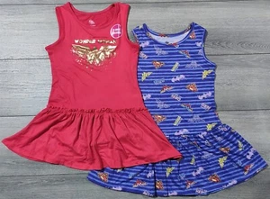 Wonder Woman Dress Girls Small 6-6X DC Comics Batgirl Cute Superhero Gift 2-Pack - Picture 1 of 5