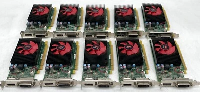 10X DELL X0CVJ AMD RADEON R5 340X 2GB GDDR3 DP/DVI PCI-e GRAPHICS CARD - Image 1 of 4