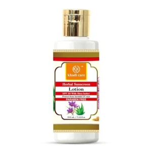 Khadi Care Herbal Sunscreen Lotion (SPF 30) With Sheabutter -210ml - Picture 1 of 2
