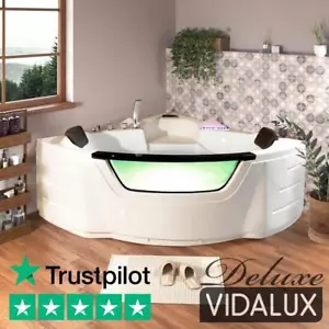 Vidalux WB15 DELUXE 1500 x 1500 Whirlpool & Airspa Bath, Bluetooth Heater - Picture 1 of 12