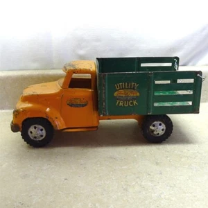 Vintage Tonka Utility Delivery Truck, Pressed Steel Toy, Stake, 1955 - Picture 1 of 17