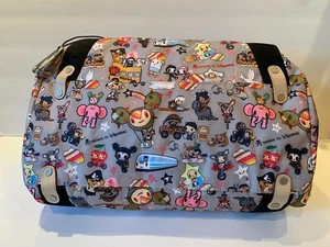 Tokidoki by LeSportsac Trasporto Duffle Tote Shoulder Bag with skull character - Picture 1 of 8