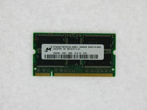 256MB DDR PC2100 CL2.5 DDR266MHZ 32X8 9CH 200PIN ECC SODIMM MT9VDDT3272CHG-265C1 - Picture 1 of 1