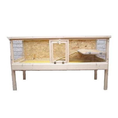 Kaninchenstall XXL Tiere Hasenstall Freigehege Hasenkäfig Holz Kleintierstall S1