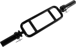 Barra de pesas CAP Barbell 34" sólido olímpico tríceps martillo rizo con collares negro - Imagen 1 de 11