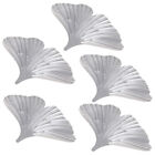 5 PCS Ginkgo Embossed Iron Desktop Accessories Table Household
