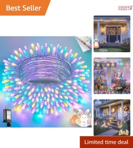 Connectable 66 Ft Easter String Lights - 200 LED Waterproof Decor for Parties - Picture 1 of 9