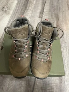 BRANDNEU - Keen Terradora II Leder Mid WP - Größe 6 Damen - gestromt/Redwood - Bild 1 von 9