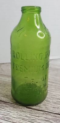 Botella cabeza caballo vintage Rolling Rock Premium cerveza verde 7 oz Latrobe Pa Foto 1 de 4