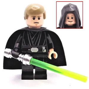 Lego Star Wars Luke Skywalker Jedi Knight with hood & hair parts from set 75324 - Picture 1 of 3