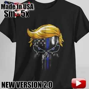 T-Shirt Trump Punisher schwarz blau Linie Polizei Trump 2024 ANPASSEN NEU 2 - Bild 1 von 121