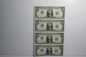 1985 $1 GC 4 Note Sheet - Picture 1 of 2