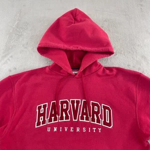 Vintage Champion Harvard University Hoodie Herren Large rot gesticktes Logo Preppy - Bild 1 von 7
