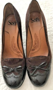 women's sofft shoes 8m heels pumps brown - Picture 1 of 4