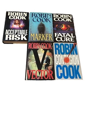 Lot Of 5 Robin Cook Thriller Books Marker, Fatal Cure, Vector, Contagion HC - Image 1 of 4