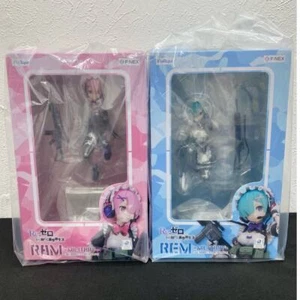 New FuRyu F:Nex Re:Zero Figure Bundle, Rem Military & Ram Military, US Shipper - Picture 1 of 11