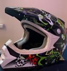 Lazer White-Black-Red SMX Whip Motocross Helmet - Extra Large