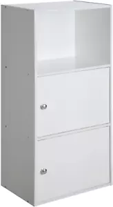 2-Door Xtra Storage Cabinet with Shelf, White - Picture 1 of 12