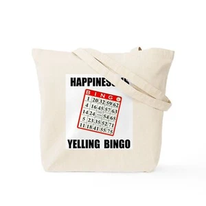CafePress BINGO Natural Canvas Tote Bag, Cloth Shopping Bag (196982005) - Picture 1 of 24
