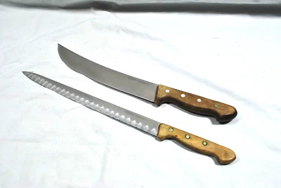 1960's Friodur Twinworks Germany 327-12 Slicer & 448-10 Butcher Knives - Image 1 of 4