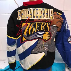 Chaqueta universitaria de baloncesto Philadelphia 76ers DUDACK Classics L NBA NUEVA SIN ETIQUETAS - Imagen 1 de 6