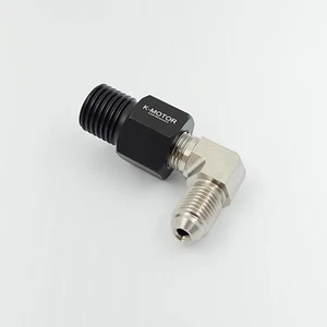 M14 x 1.5 to 3AN Fitting - 90 Degree Elbow Adapter - Bild 1 von 3
