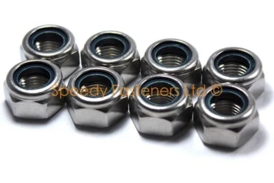 8x Sinergia Xenon Cadet Kart Acciaio Inox Solo Nylon Dado Ruota Ant m14 22mm - Immagine 1 di 3