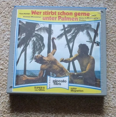 Super 8, Wer stirbt schon gerne unter Palmen, Color Tonfilm Laufstreifen defekt - Bild 1 von 4