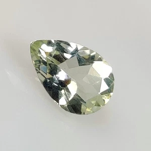 3.14 Ct Natural Green Amethyst High Luster Pear Cut - 8817 - Picture 1 of 2