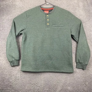 Coleman Fleece Lined Henley Shirt Long Sleeve Button Up Outdoors Mens L - Picture 1 of 9