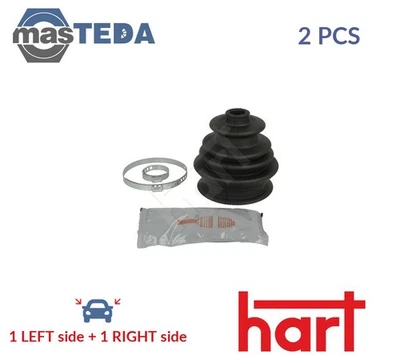 417 921 CV JOINT BOOT KIT PAIR FRONT RIGHT LEFT WHEEL SIDE HART 2PCS NEW - Image 1 of 4